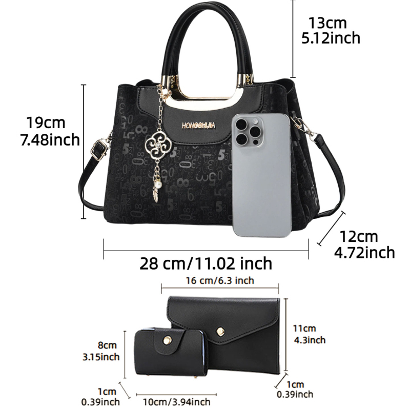 Set di 3 Borse da Donna alla M - Luxury Bags & Leather Repair Of Atlanta recensione e prezzo