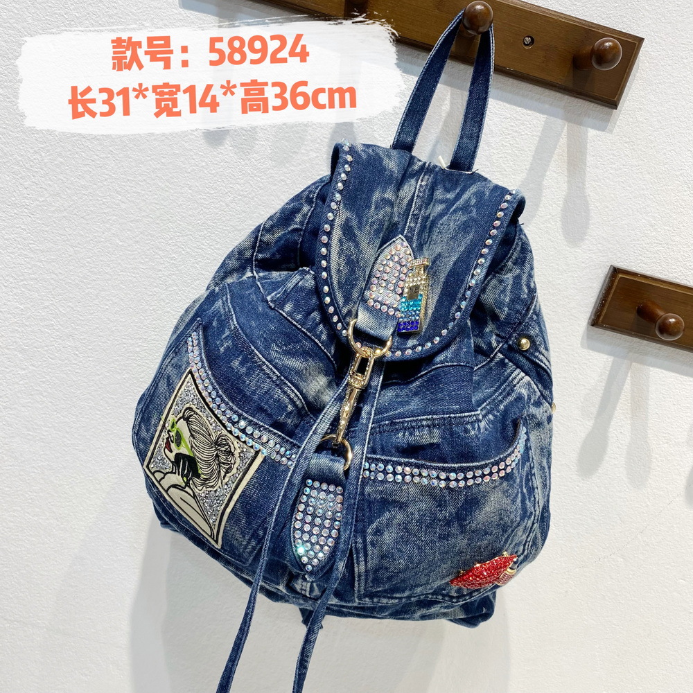 Zaino da donna in denim di lus - Luxury Bags Quality recensione e prezzo