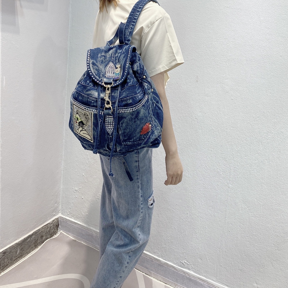 Zaino da donna in denim di lus - Luxury Bags Quality recensione e prezzo