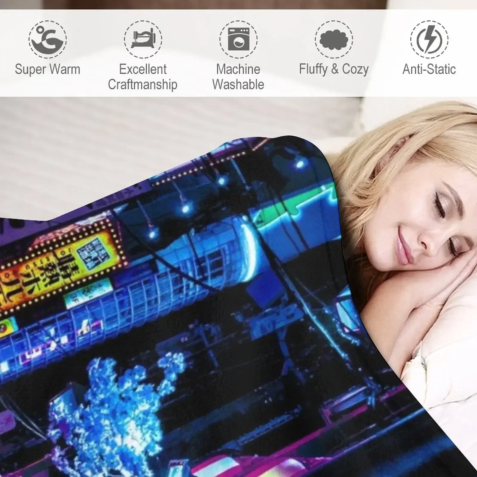 Coperta in pile Blue Tokyo All - Luxury Bags In Tokyo recensione e prezzo
